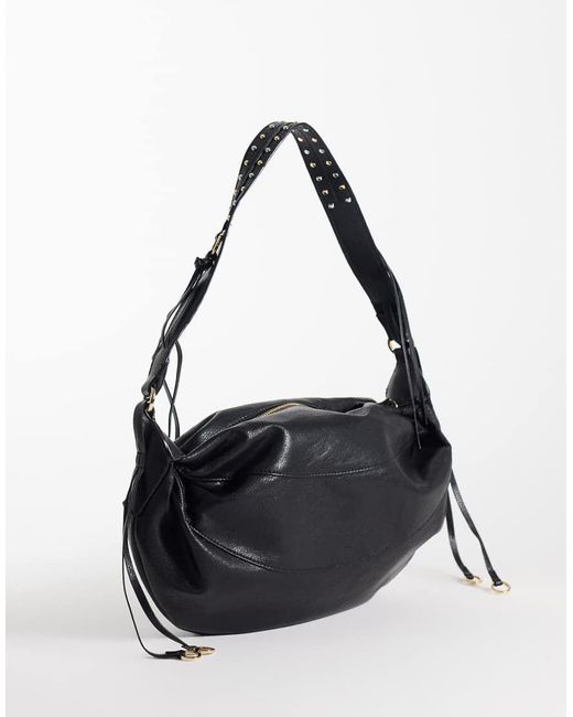 Borsa Morbida Nera di Mango in Black