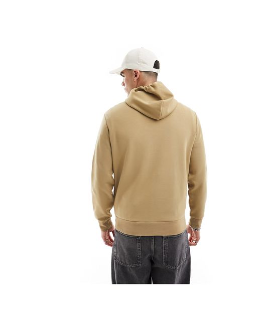 Polo Ralph Lauren Natural Central Logo Double Knit Hoodie for men