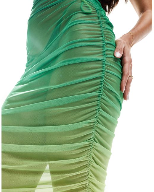 Candypants Green Mesh Maxi Tank Ombre Dress