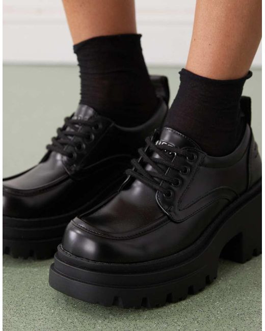 Zapatos Negros Con Cordones Bravr De Buffalo de color Black
