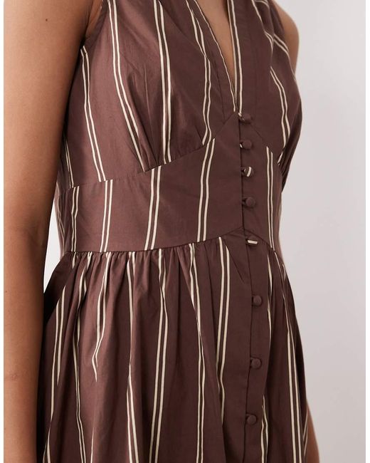 Nobody's Child Brown Starlight Sleeveless Midi Dress