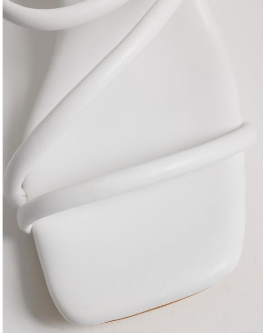 Glamorous White Wedge Sandals