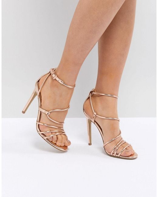 Steve Madden Metallic Smith Rose Strappy Sandals