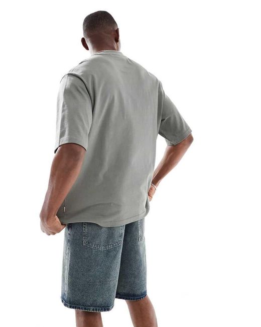 Only & Sons Gray Super Oversize T-Shirt for men