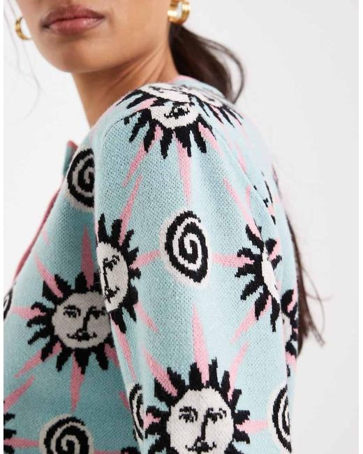 Never Fully Dressed Blue Hollie Knit Cardigan