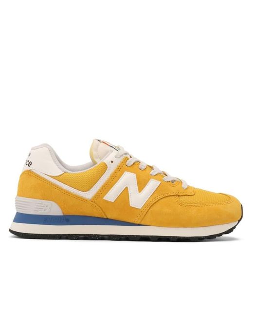 New Balance Yellow 574 Trainers