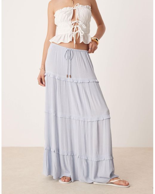 Miss Selfridge Multicolor – gestufter maxirock