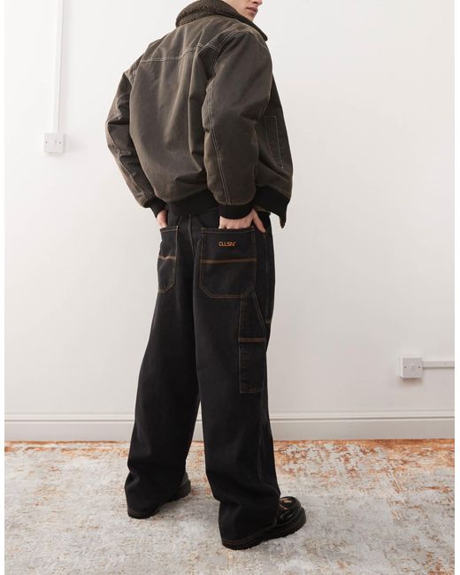 Collusion – x008 – skater-jeans in Black für Herren