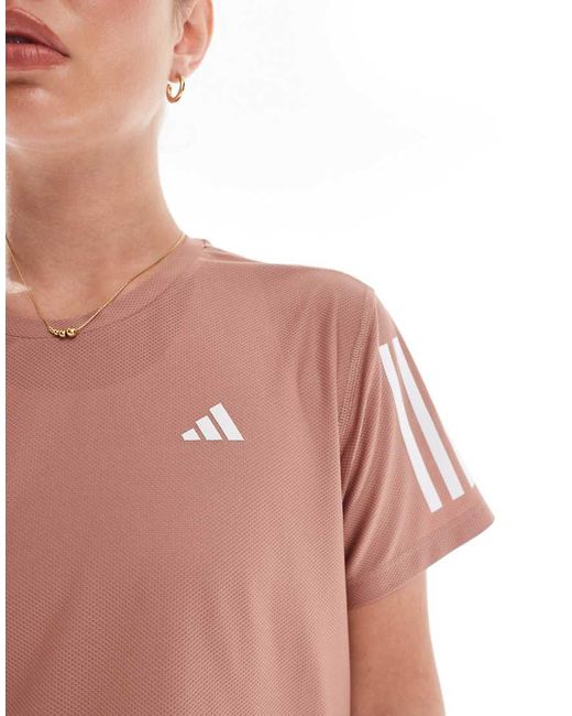 Adidas Originals Pink Adidas Running Own The Run T-shirt