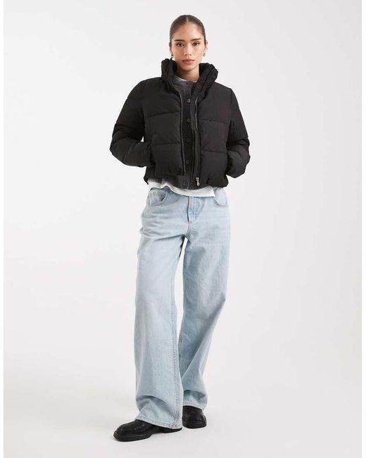 ONLY Black Padded High Neck Jacket