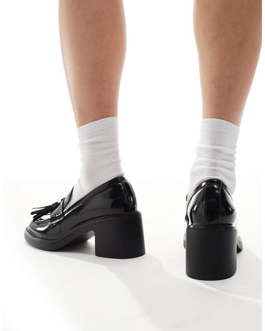 Schuh Black Lovelyn Heeled Loafers