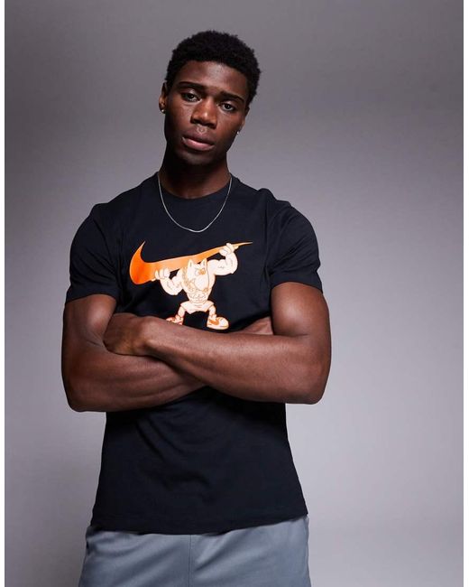 Camiseta Negra Con Estampado Gráfico Gym Dog De Nike de hombre de color Blue