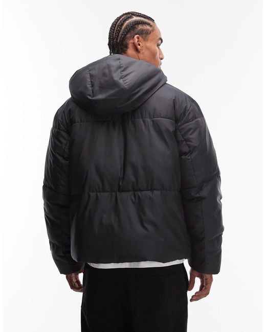 ASOS Gray Peakmaxtm Puffer Jacket for men