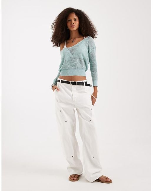 Free People Gray Soft Fine Gauge Pullover