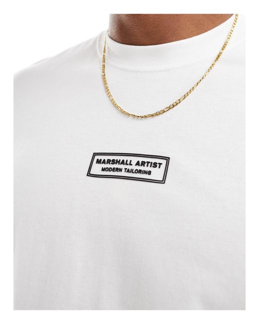 Marshall Artist White Box Logo T-shirt for men