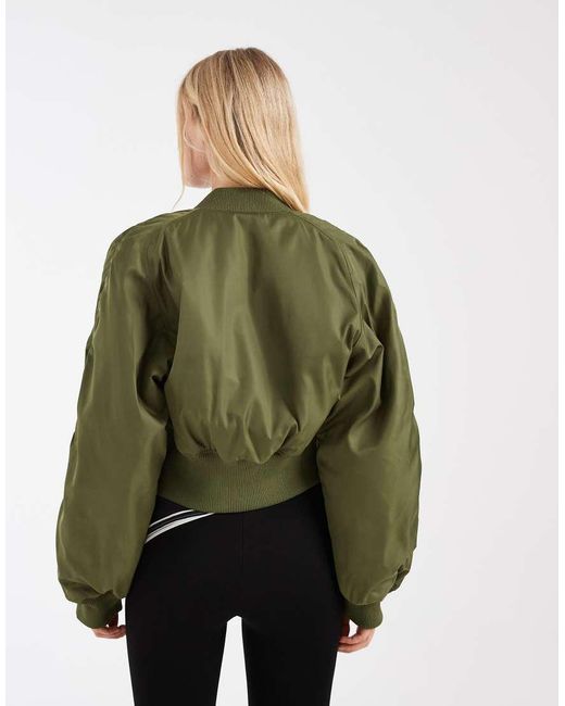 & Other Stories Blue Nylon Light Weight Bomber