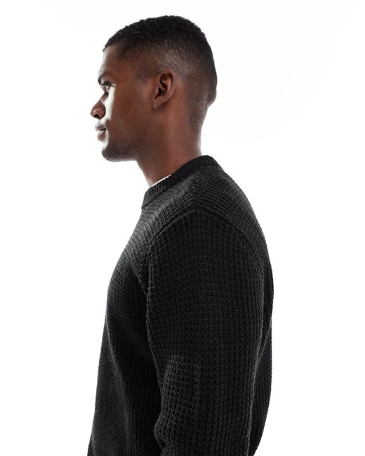 Jack & Jones – strickpullover in Black für Herren