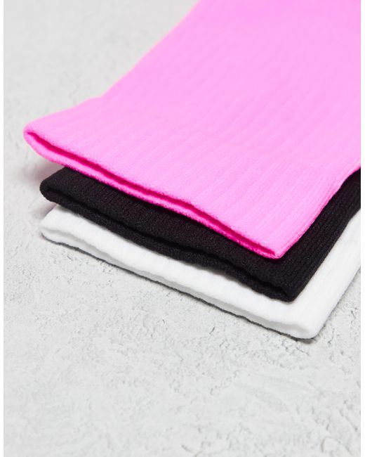 4505 – laufsocken mit riststütze und antibakterieller beschichtung in Pink für Herren
