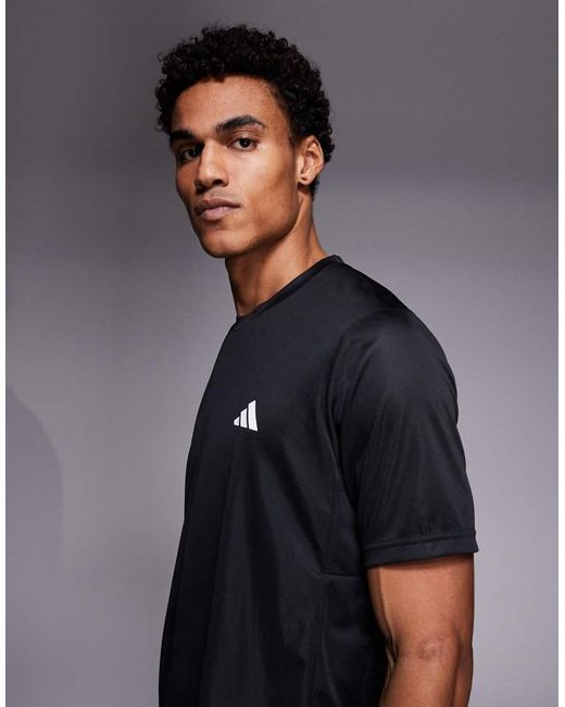 Adidas Originals Gray Workout Essentials Base Tee for men
