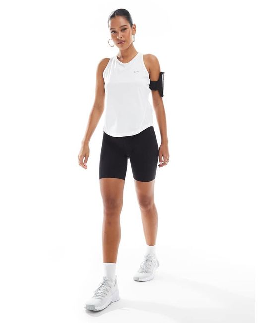 Nike White Tempo Dri-Fit Vest