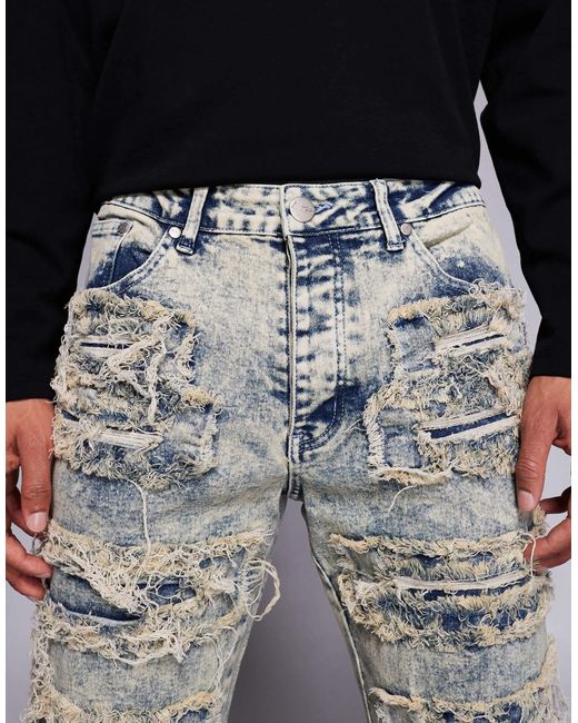 Liquor N Poker – locker geschnittene denim-jeans in Blue für Herren