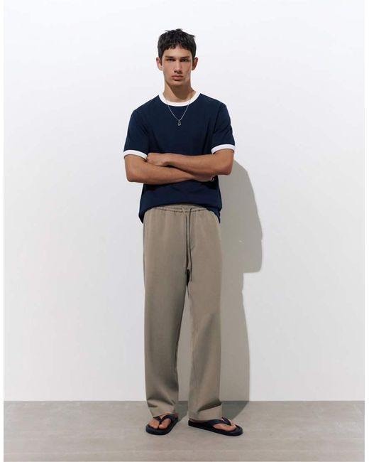 Pull&Bear Getailleerde Joggingbroek in het Gray voor heren