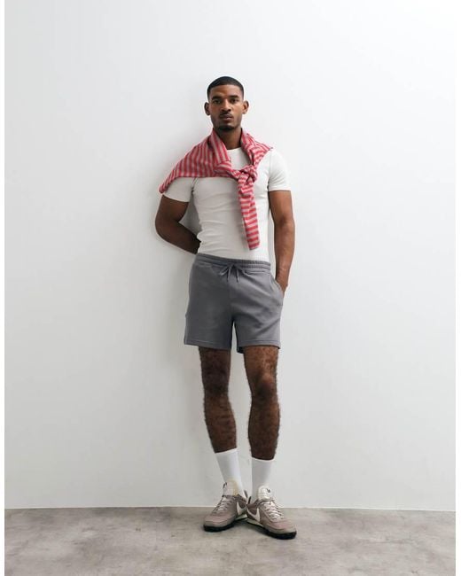 Hollister Gray Shorter Jersey Shorts for men