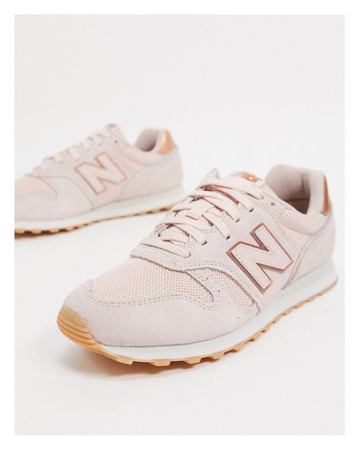 New Balance Suede 373 Womens Pink / Rose Gold Trainers | Lyst Canada