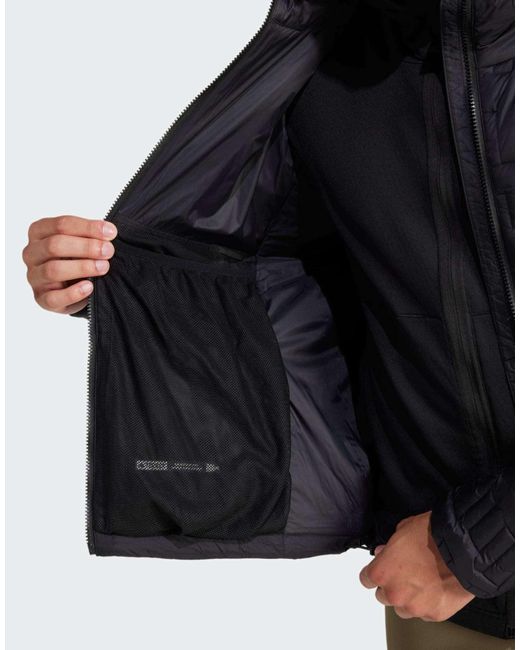 Adidas – terrex xperior primaloft – isolierte kapuzenjacke in Gray für Herren