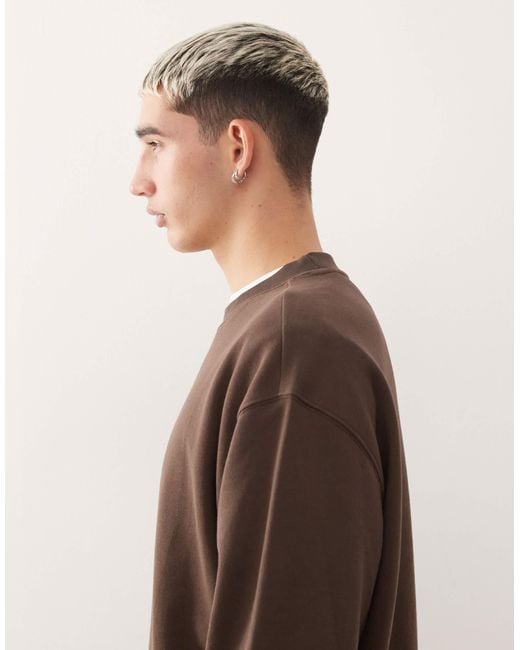 Quiksilver – dna – sweatshirt in Brown für Herren