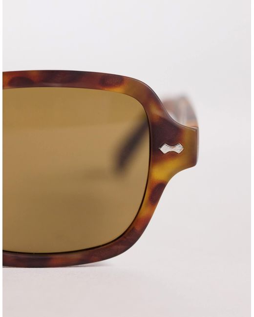 ASOS Natural Square Sunglasses for men