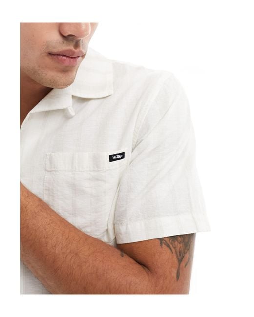 Chemise à manches courtes Vans pour homme en coloris White
