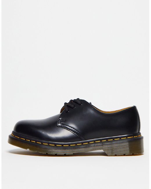 Dr. Martens Black 1461 3-eye Smooth Leather Oxford Shoes