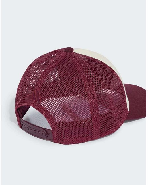 Adidas Originals Purple Stadium Graphic Trucker Cap