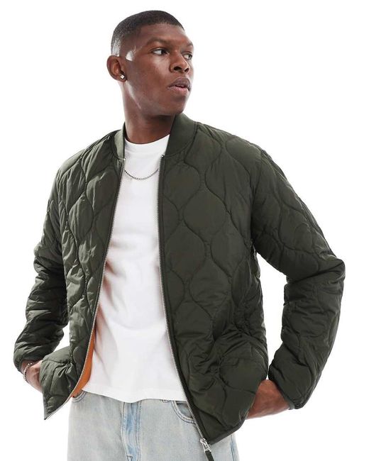 Jack and jones quilted jacket online