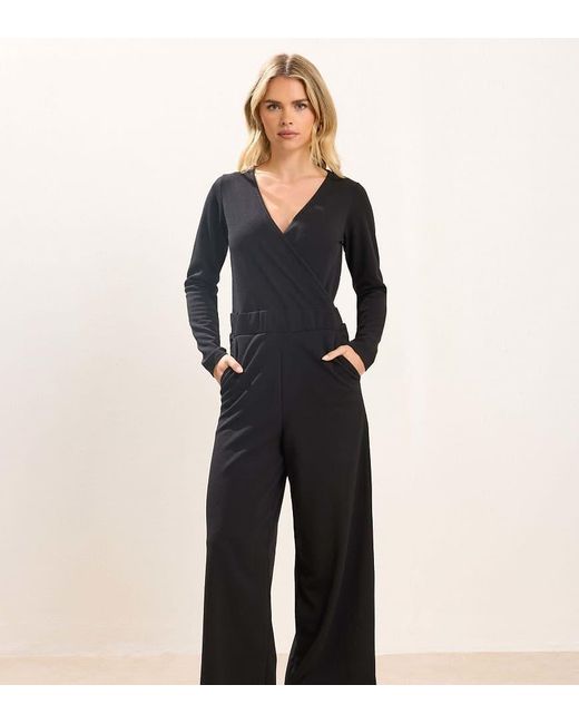 PixieGirl Blue Petite Wide Leg Jumpsuit