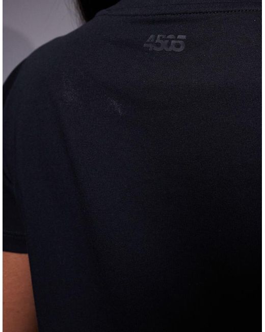 4505 Blue Icon Cotton Boxy T-shirt With Quick Dry Finish