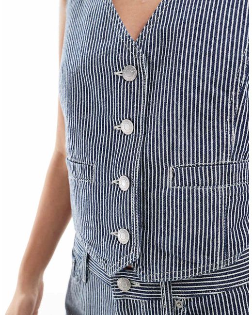 French Connection Gray Everett Denim Waistcoat Co-Ord