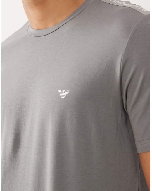 Emporio Armani Gray Bodywear Logo T-shirt for men