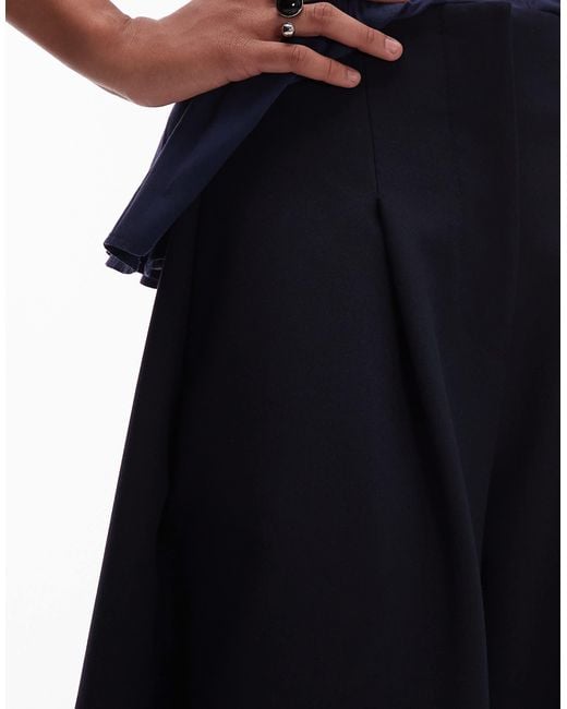 ASOS Blue Oversized Balloon Barrel Leg Pants