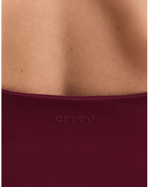 Aim'n Purple Merlot Shape Seamless Strap Singlet