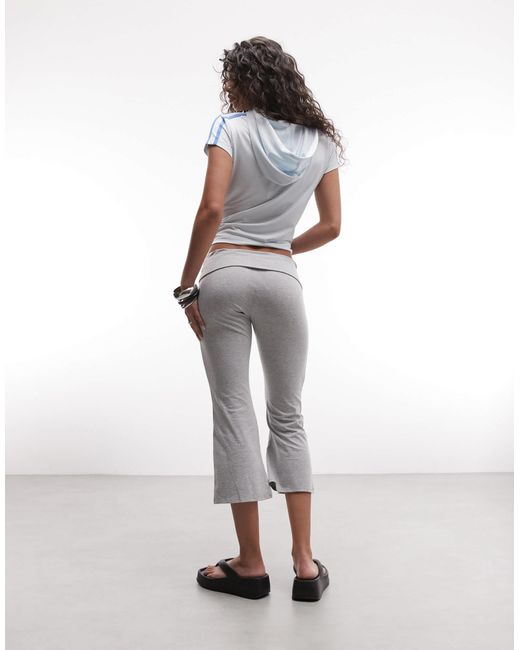 Collusion White Flared Capri