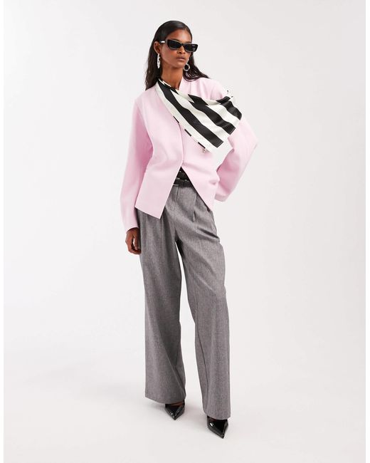 Foulard en satin à rayures - noir ASOS en coloris Multicolor