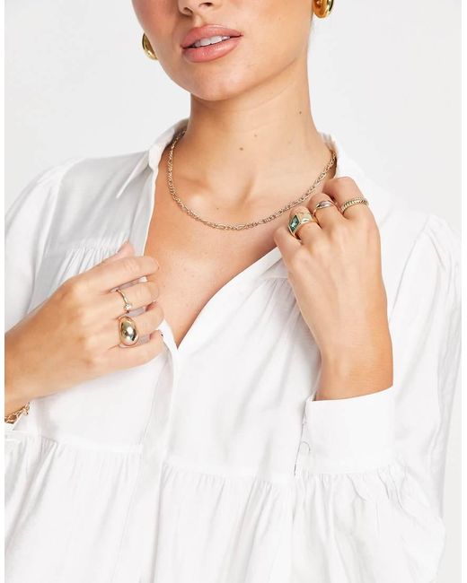 Y.A.S White Smock Shirt