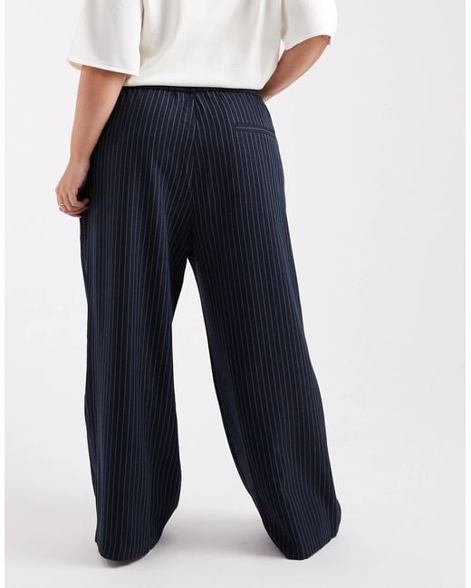 Collusion Blue Plus Tailored Pull On Trouser