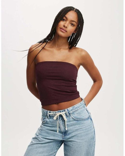 Cotton On Blue All Day Tube Top