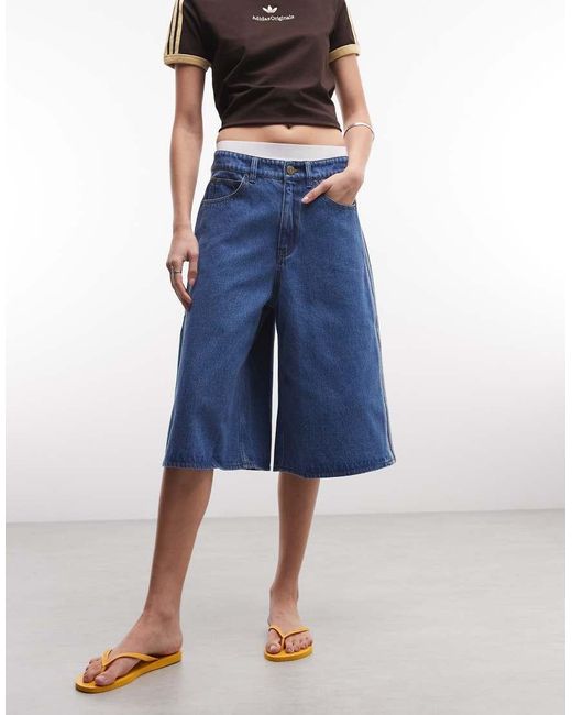 Adidas Originals Blue Firebird Jorts