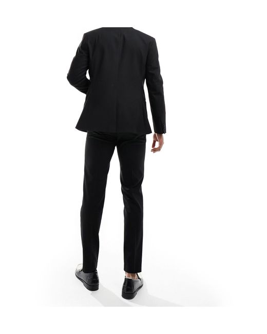 ASOS Black Slim Tuxedo Pants for men