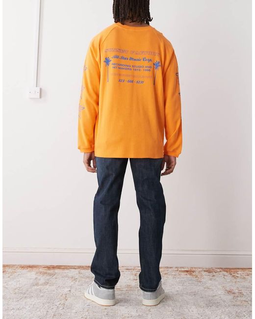 Weekday Orange Klean Straight Leg Jeans for men