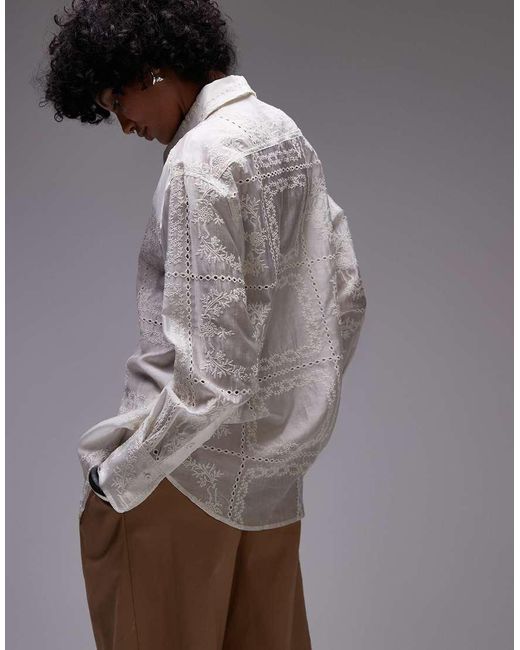 Camicia Bianca di Mango in Gray